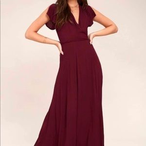 New - Lulus Wrap Maxi Dress